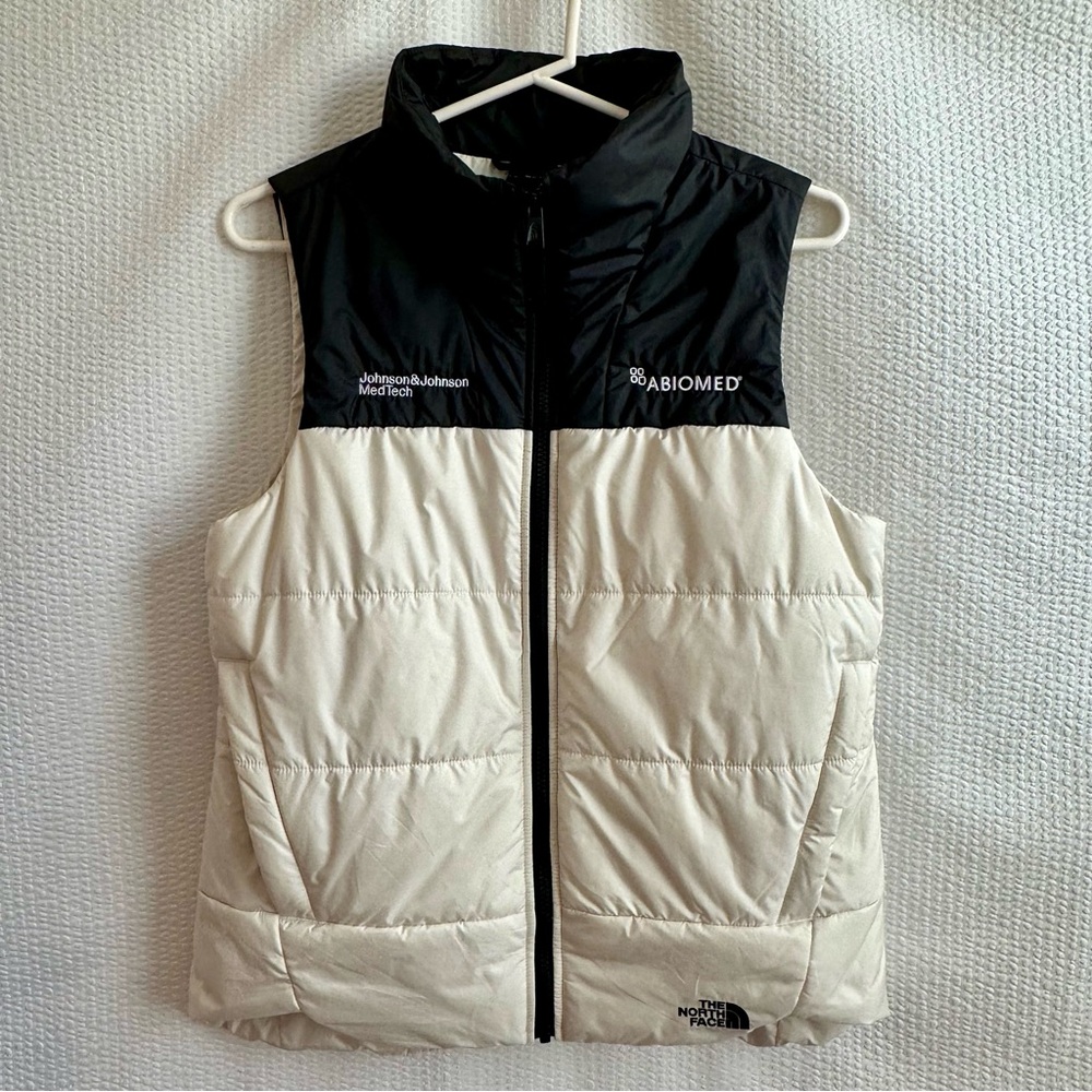 The North Face Women's Black & Cream Insulated Vest